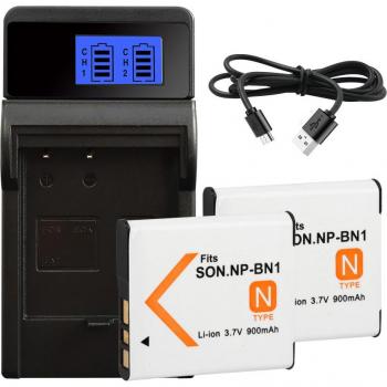 Sony NP-BN1 900mAh Rechargeable Battery – Compatible with DSC WX5, TX9, T99, TX7, TX5, W390, W380, W350, W320, W360, QX100
