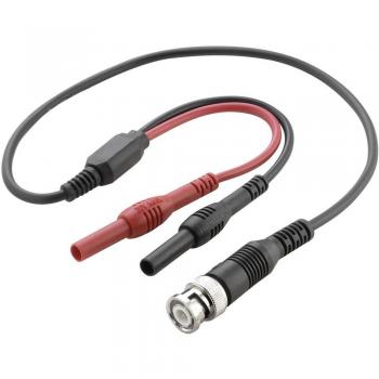 Câble de mesure BNC 0.50 m noir, rouge