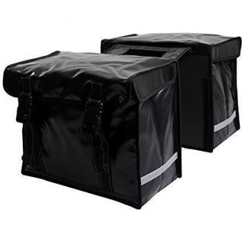 New Looxs bisonyl fietstas dubbel 66 liter zwart