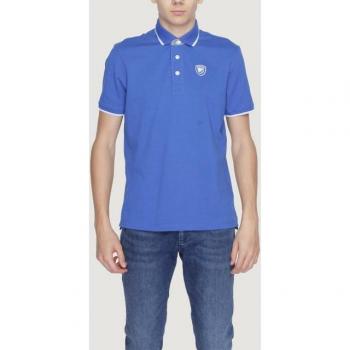 Blauer Blue Button-Front Polo Shirt