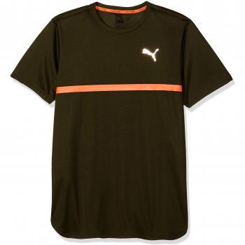 Puma Ignite Graphic Tee T-Shirt Homme, Forest Night Black Print