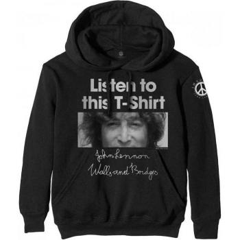 John Lennon Hoodie für Herren und Damen Schwarz