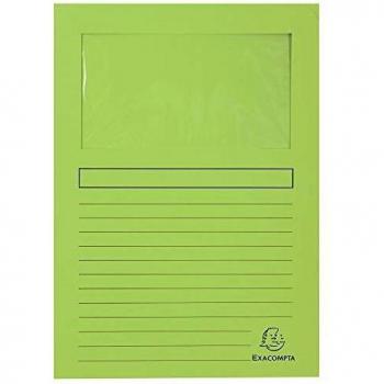 Cartelle a L di Exacompta modello 50107E verde chiaro