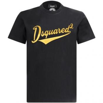 D2 LOGO VELVET T-TEE NERO XL