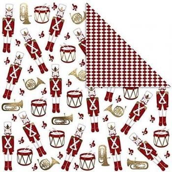 Kreativpapier weiß/gold 30,5 cm 3 Stück von Vivi Gade