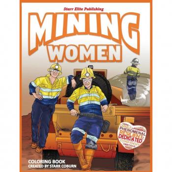 Mining Women Coloring Book