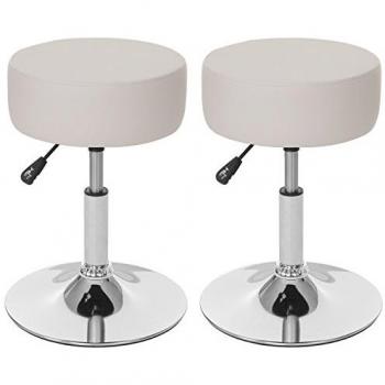 Elegante Hocker im Set, höhenverstellbar