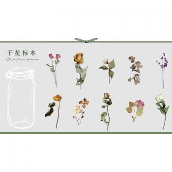 Decorative Floral Leaf Stickers for Journals