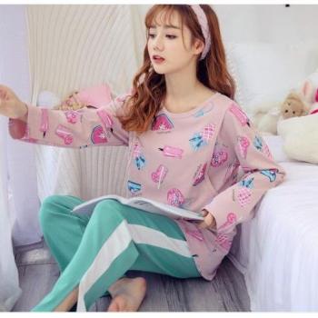 O-Neck Maternity Pajama Set