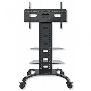 Supporto Pavimento per TV LCD/LED/Plasma 32-70'' con 2 Ripiani Trolley