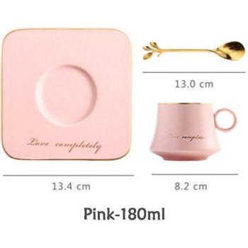 European-Style Coffee Cup and Saucer Set 180ml