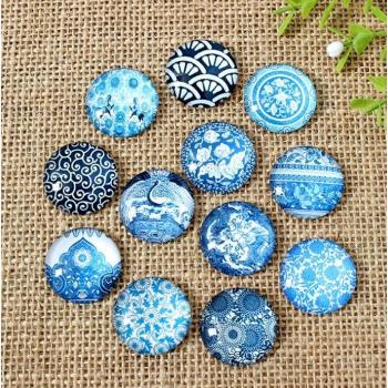 Mosaic Floral Glass Jewelry Tiles