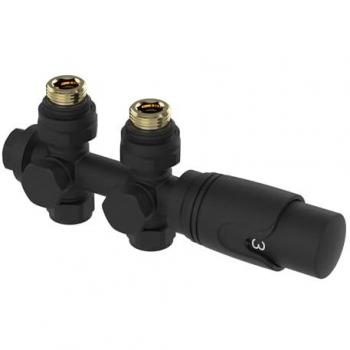 Heizkörperthermostat Gloppen Multiblock Set Messing Schwarz