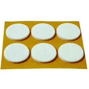 Fieltro Brinox 30 mm Deslizadores Blancos – Pack 6 unidades