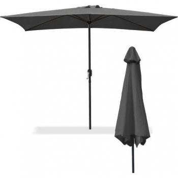 Ombrellone Mezzaluna Antracite 270 x 135 h230 cm