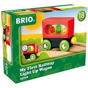 BRIO Light Up Wagon Compatible with Railway Sets