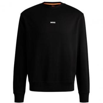 BOSS ORANGE Sweatshirt mit Rundhalsausschnitt und Logo