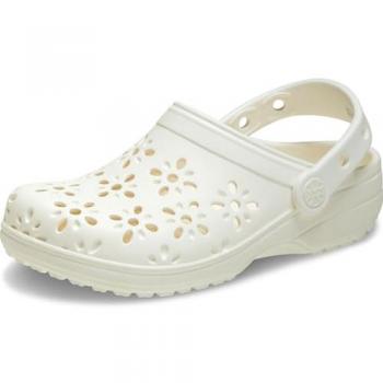Kids’ White Cut-Out Clog – Classic Design – Size C12
