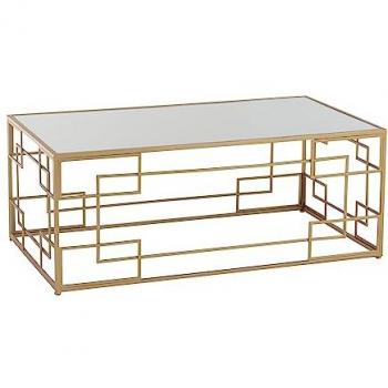 Table Basse Design Ridao 120 cm Métal Doré