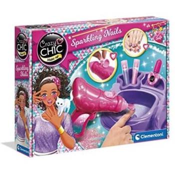 Clementoni CréaNails – Jeu d’Ongles Brillants