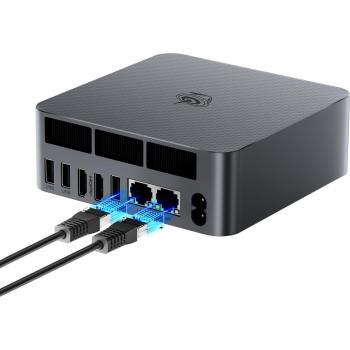 Mini PC Beelink Ryzen 7735HS con 24 GB DDR5, 500 GB SSD M.2 PCIe 4.0, alimentatore integrato e vent