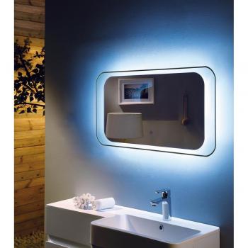 RAK Ceramics Harmony LED Mirror with Demister | Clear | Glass/Metal | 900mm x 500mm
