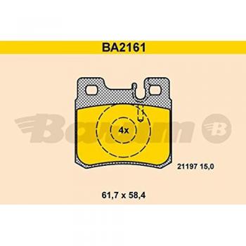 BARUM BA2161 Pastiglie freno anteriore