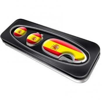 Asbri Tin Golf Bundle: PitchMaster & Cap Clip – Spanish Version