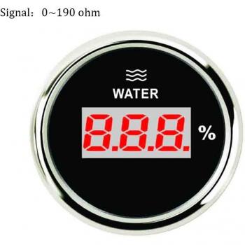 52 mm Steel Bezel Marine Digital Water Level Meter