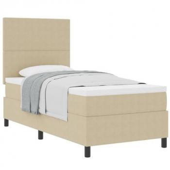 Conjunto Cama Verde Claro 90x200 – Somier con Colchón de Pana