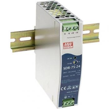 SDR‑75-24 24 V DC 3.2 A 76 W Alimentatore DIN MW
