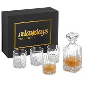 Set Cocktail Trasparente Relaxdays, 5 Pezzi per Whisky