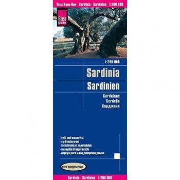 Reise Know-How Landkarte Sardinien / Sardinia