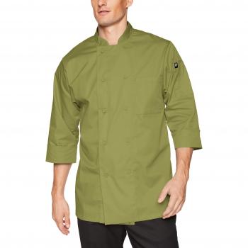 Chef Works JLCL-BER-2XL Kochjacke, 3/4-Ärmel, grün, M, 1