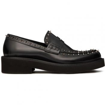 Mocassins Valentino Garavani Cuir de Veau Noir Taille 41