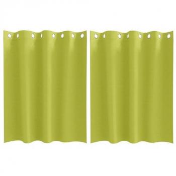 Tende con tende 2 pcs Mela verde Poliestere