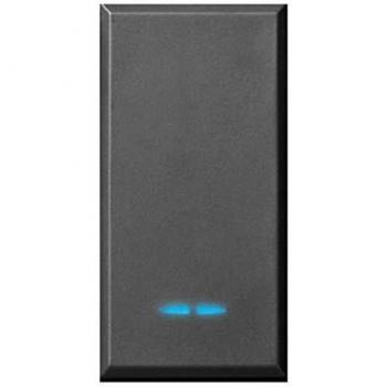 Commande Tekla 1P NA 10A illuminable noir 445005