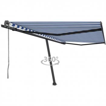 AquaShield 450x300 Blue/White Awning