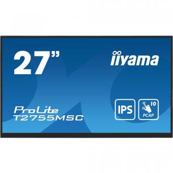 Iiyama ProLite T2755MSC-B1 moniteur d'ordinateur 68,6 cm (27') 1920 x 1080 Pixels Full HD LED Tactile Noir