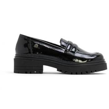 Mocasines de Piel Charolados Negros Faye para Mujer