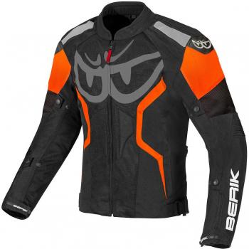 Berik Imola Air Chaqueta Textil Moto en Negro y Blanco