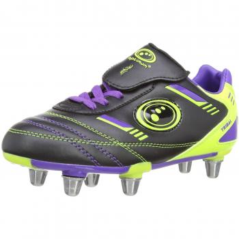 Rugby Nomad Tricolor Cleats – Black/Purple/Green