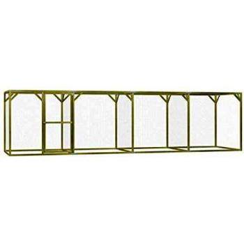 Gallinero Espacioso de Madera 1,5x6x1,5 m