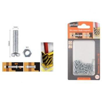 Set 35 Pz Viti con Dadi Esagonali M3 3x16 Mm