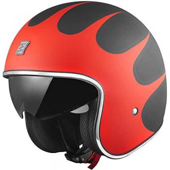 Casque Bogotto V537 Wogi Jet Noir Rouge (Taille S)