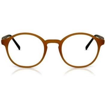 Herren Vollrand Blaulichtbrille aus braunem Azetat