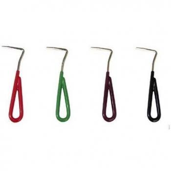 PFIFF Metal Hoof Picker Kit – PVC Handle, Rainbow Colours