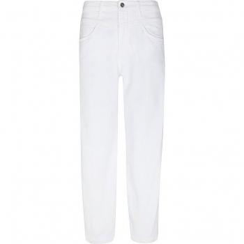 RICH & ROYAL Women's 7/8 White Denim Jeans
