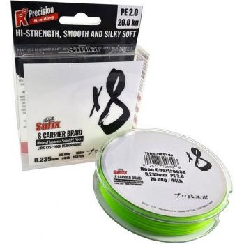 Sufix X8 150 M Chartreuse – 18,5 kg – 0,18 mm