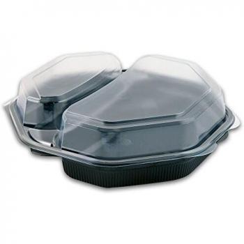 Duni Octabowl Schwarz/Transparent 580/280 ml